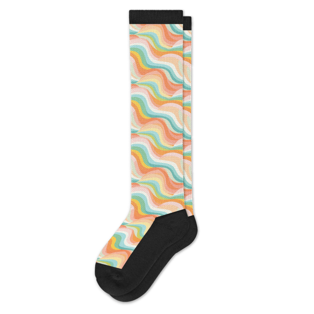 Pastel Waves EasyStretch™ Socks