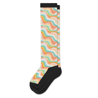 Pastel Waves EasyStretch™ Socks