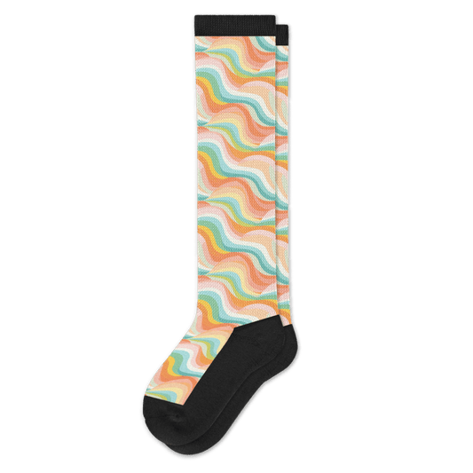 Pastel Waves EasyStretch™ Socks