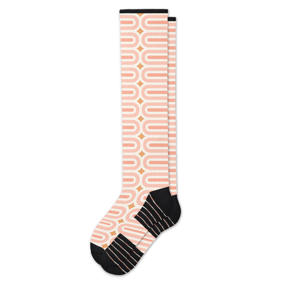Peach Party Compression Socks