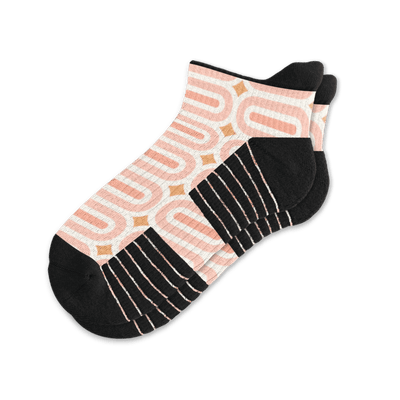 Peach Party Ankle Compression Socks