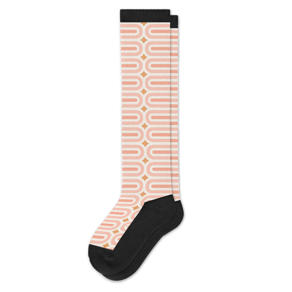Peach Party EasyStretch™ Socks