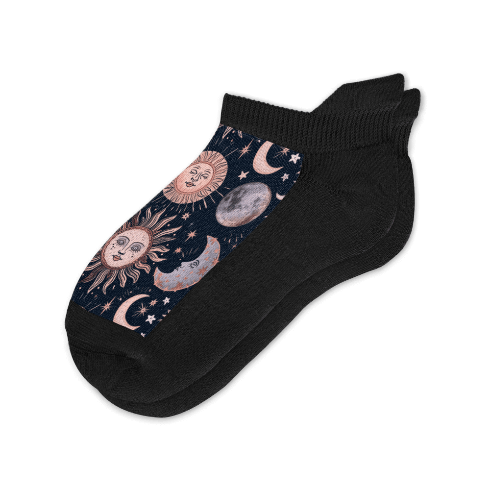 Celestial Moon Ankle Socks