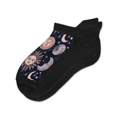 Celestial Moon Ankle Socks