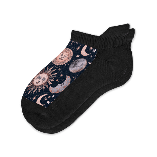 Celestial Moon Ankle Socks