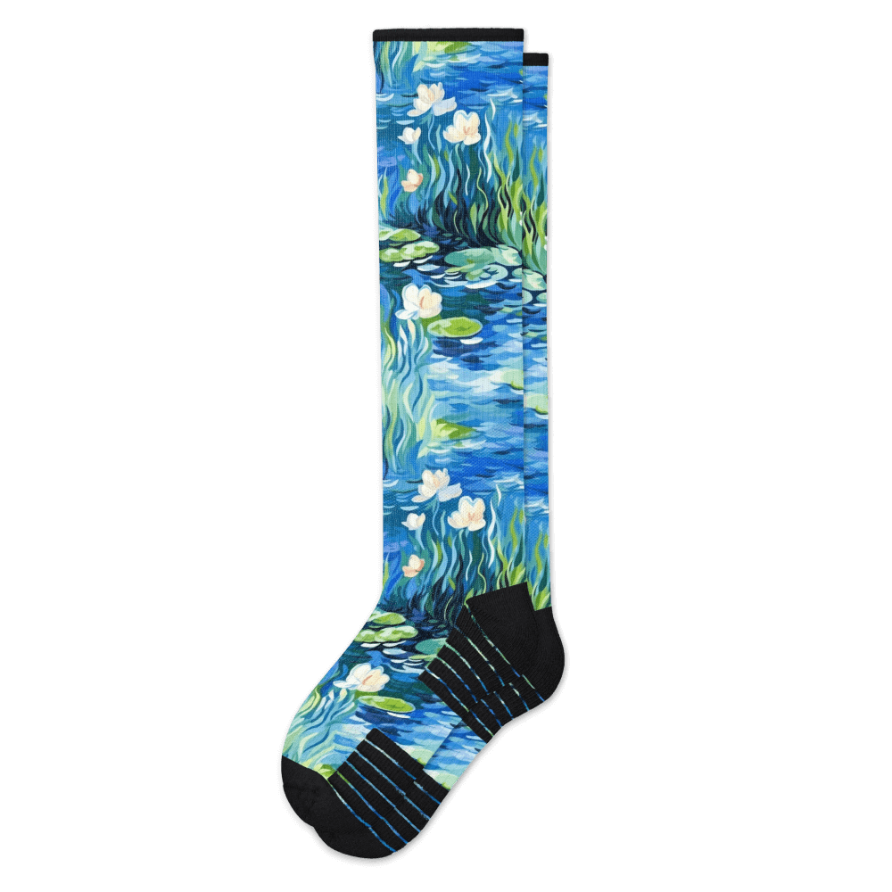 Water Lily Compression Socks
