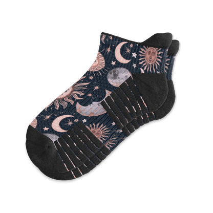 Celestial Moon Ankle Compression Socks