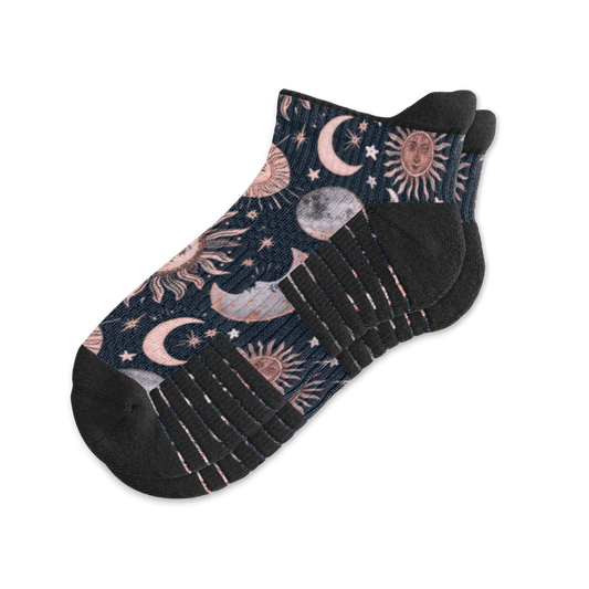 Celestial Moon Ankle Compression Socks