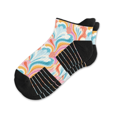 Spring Swirls  Ankle Compression Socks