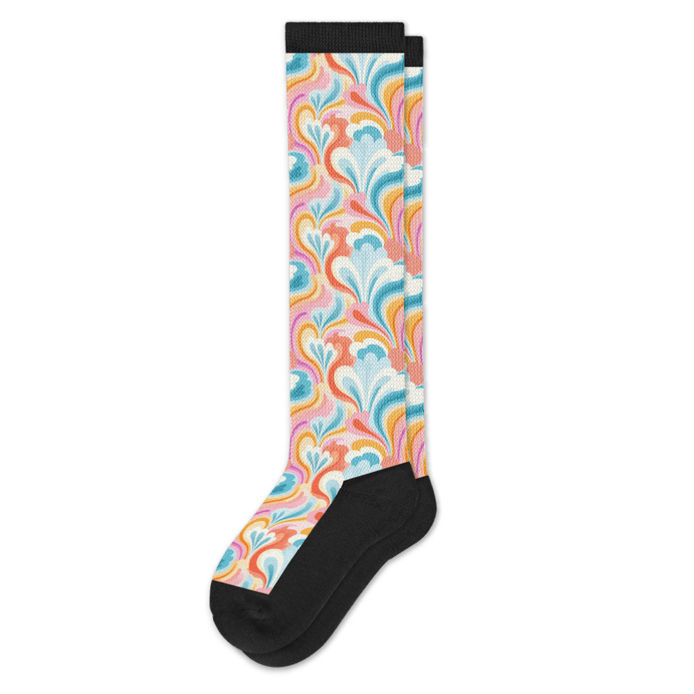 Spring Swirls  EasyStretch™ Socks