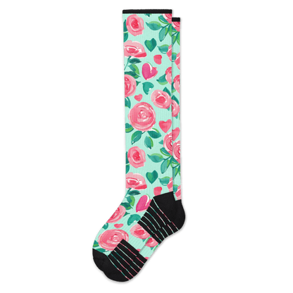 Sweet Roses Compression Socks