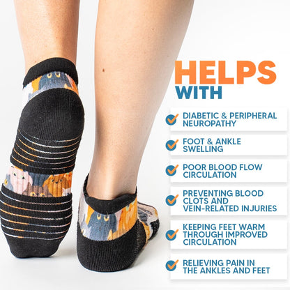 Cats Ankle Compression Socks